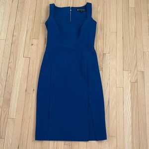 Jill Jill Stuart royal blue midi sheath dress size 2